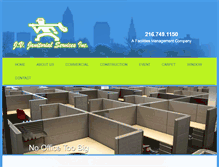 Tablet Screenshot of jvjanitorial.com